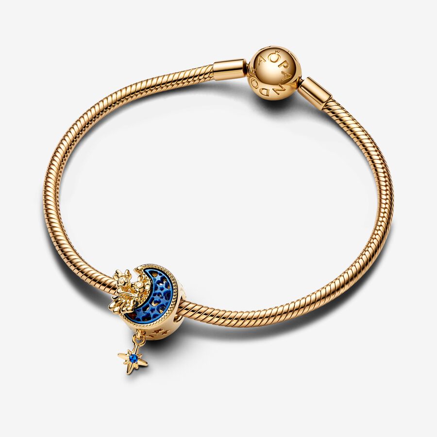Disney x Pandora Mickey Mouse & Minnie Mouse Crescent Moon Charm