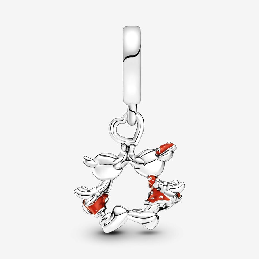 Disney x Pandora Mickey Mouse & Minnie Mouse Kissing Dangle Charm