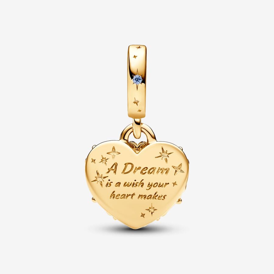 Disney x Pandora Cinderella's Carriage & Heart Double Dangle Charm