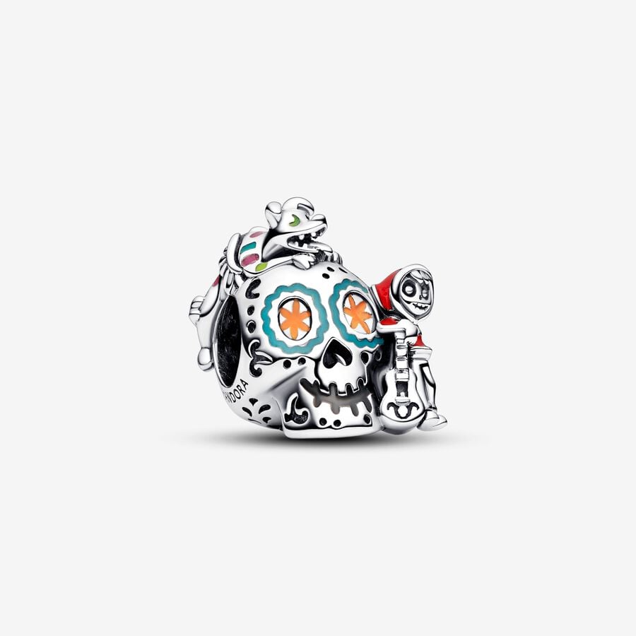 Disney x Pandora Pixar Coco Miguel & Dante Skull Glow-in-the-dark Charm