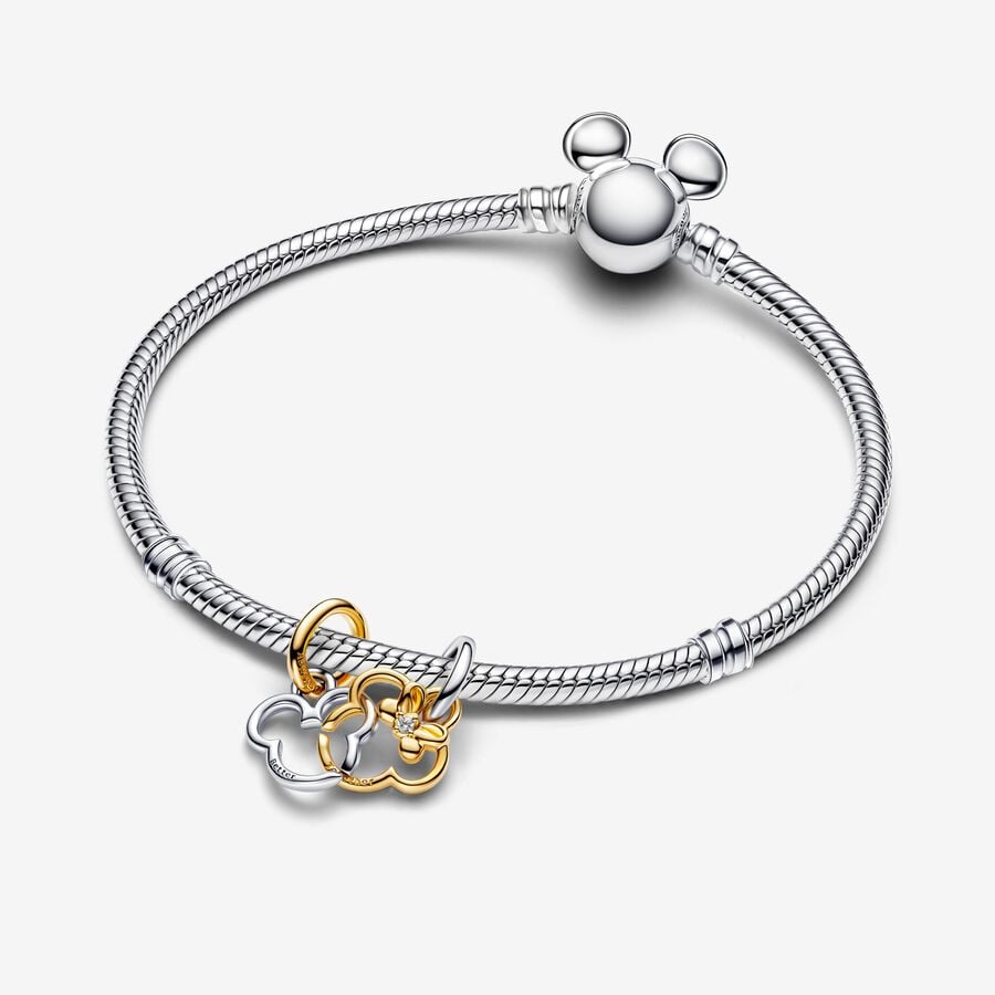 Disney x Pandora Mickey Mouse & Minnie Mouse Splittable Dangle Charm