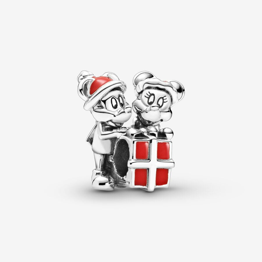 Disney x Pandora Mickey Mouse and Minnie Mouse Present Charm