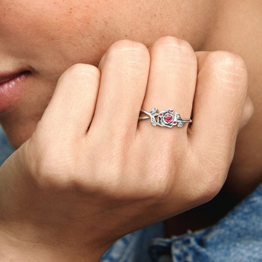 Disney x Pandora Beauty and the Beast Rose Ring