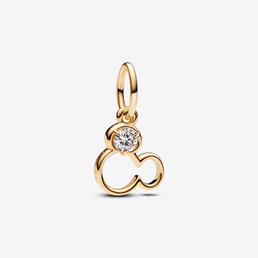 Disney x Pandora Mickey Mouse Silhouette Charm Necklace Set