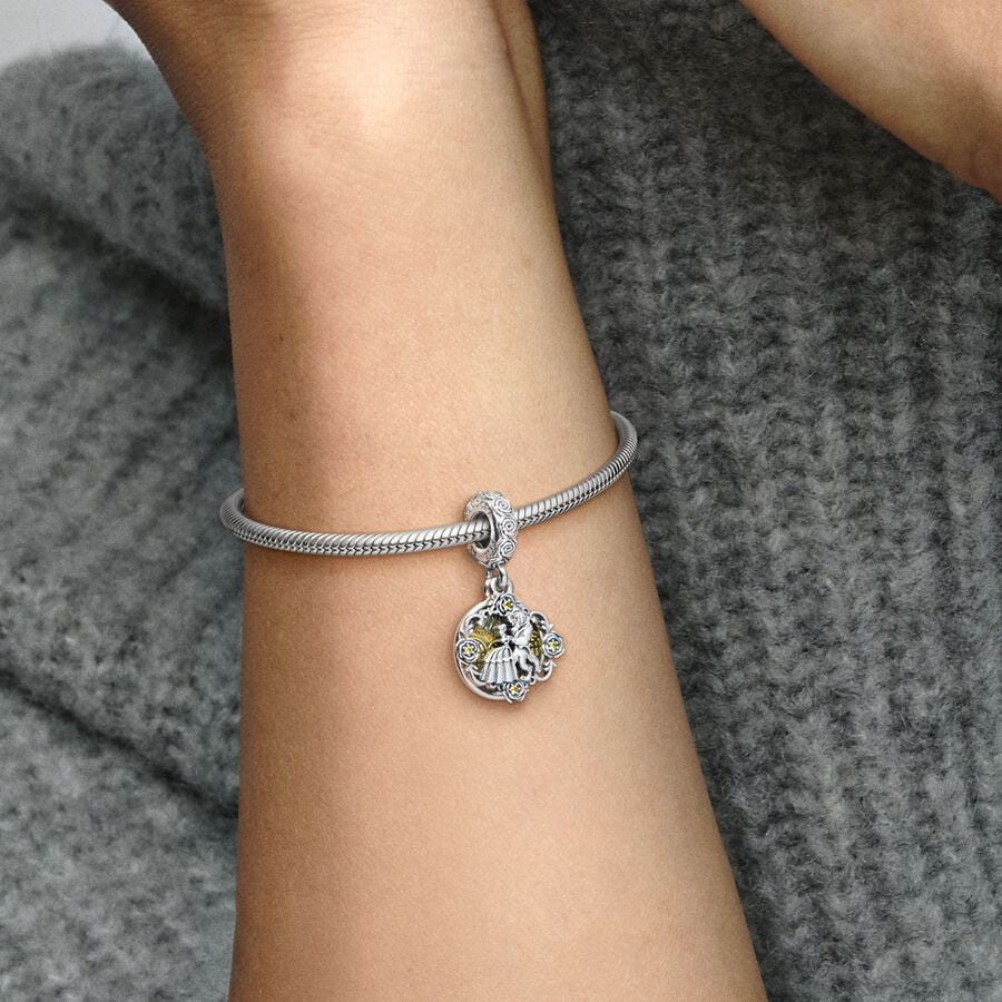 Disney x Pandora Beauty and the Beast Dancing Dangle Charm