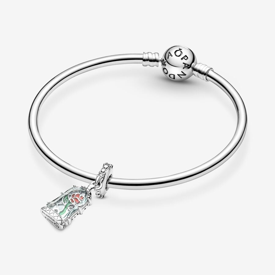 Disney x Pandora Beauty and the Beast Enchanted Rose Dangle Charm