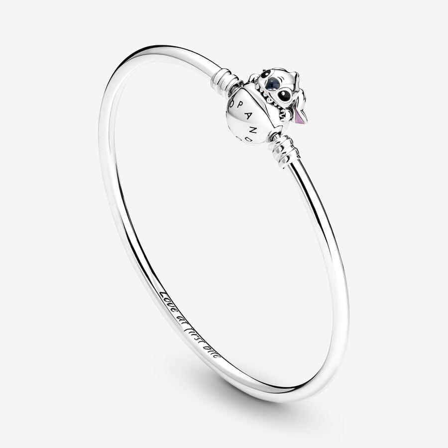 Disney x Pandora Moments Disney Stitch Biting Clasp Bangle