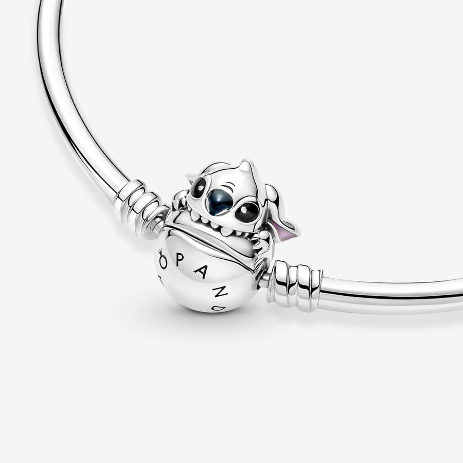 Disney x Pandora Moments Disney Stitch Biting Clasp Bangle