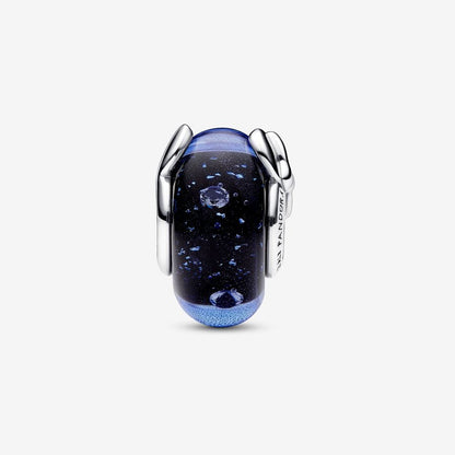 Disney x Pandora Mickey Mouse & Minnie Mouse Blue Murano Glass Charm