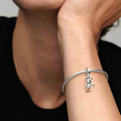 Disney x Pandora 100th Anniversary Mickey Mouse Lab-grown Diamond Dangle Charm
