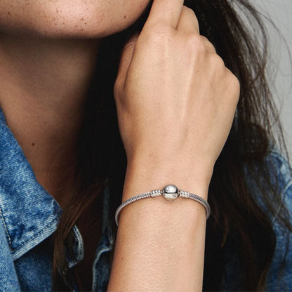 Disney x Pandora Moments Sparkling Mickey Mouse & Snake Chain Bracelet
