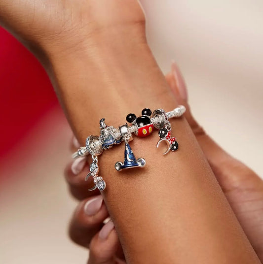 Disney x Pandora Minnie Mouse Pavé Ear Headband Dangle Charm