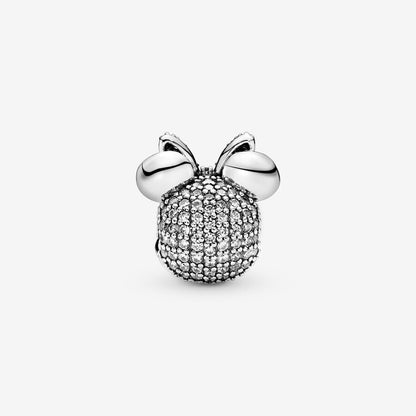 Disney x Pandora Minnie Mouse Pink Pavé Bow Clip Charm
