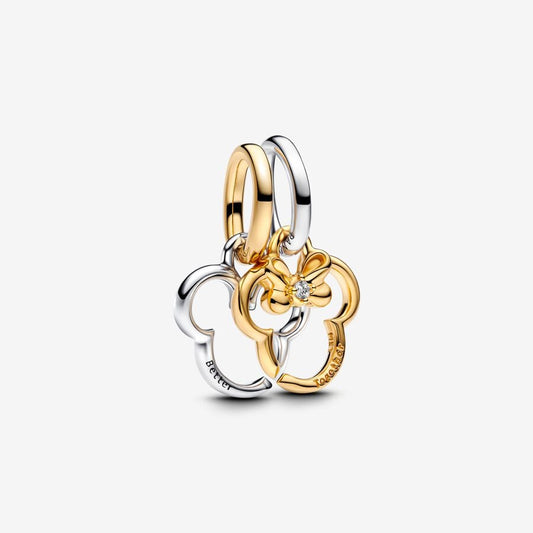Disney x Pandora Mickey Mouse & Minnie Mouse Splittable Dangle Charm