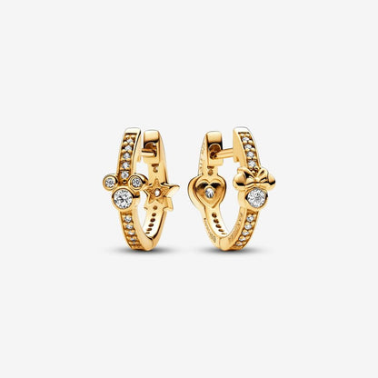 Disney x Pandora Mickey Mouse & Minnie Mouse Sparkling Hoop Earrings