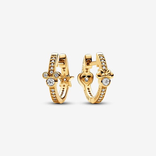 Disney x Pandora Mickey Mouse & Minnie Mouse Sparkling Hoop Earrings
