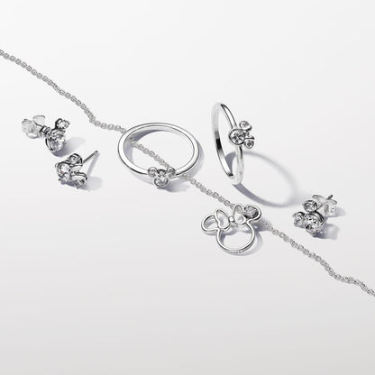 Disney x Pandora Mickey Mouse & Minnie Mouse Sparkling Stud Earrings
