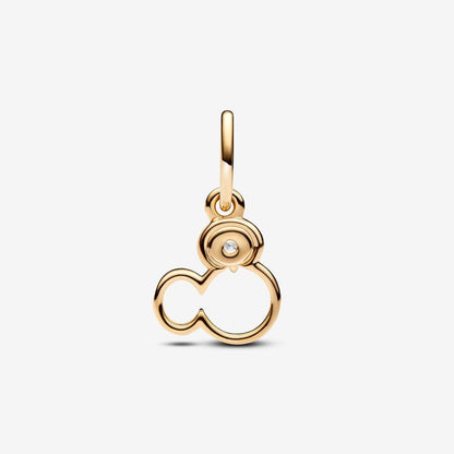 Disney x Pandora Mickey Mouse Silhouette Lab-Grown Diamond Dangle Charm
