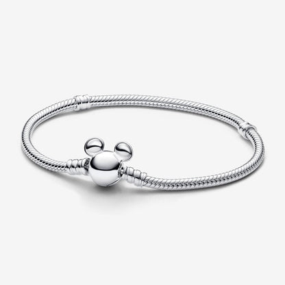 Disney x Pandora Mickey Mouse Clasp Moments Snake Chain Bracelet