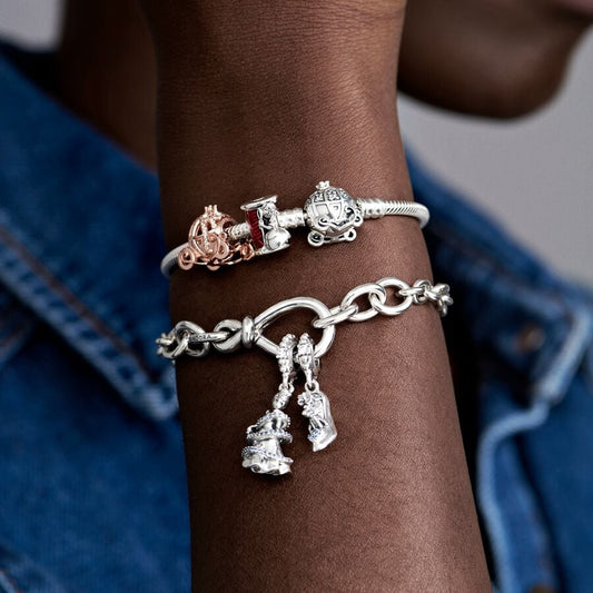 Disney x Pandora Cinderella Pumpkin Coach Clasp Pandora Moments Bracelet