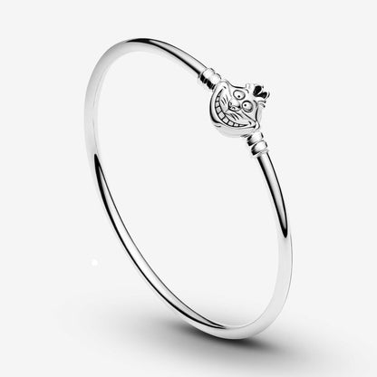 Disney x Pandora Alice in Wonderland Cheshire Cat Clasp Pandora Moments Bangle