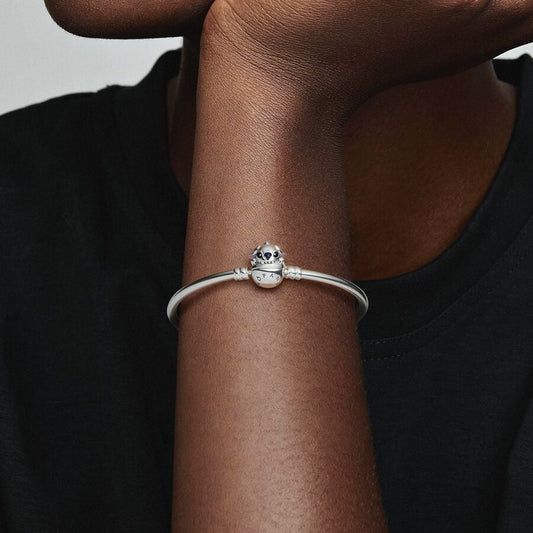 Disney x Pandora Moments Disney Stitch Biting Clasp Bangle